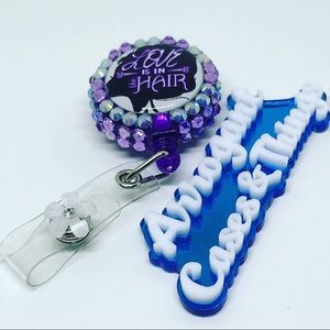 Handmade Cosmetologist Badge Reel